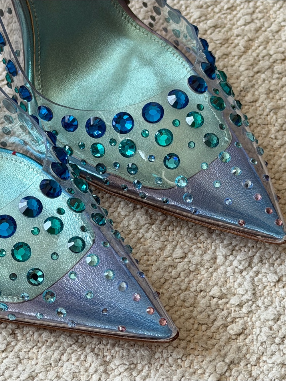 Aquazzura Starburst 105 Crystal Embellishes Heels - Picture 4 of 7